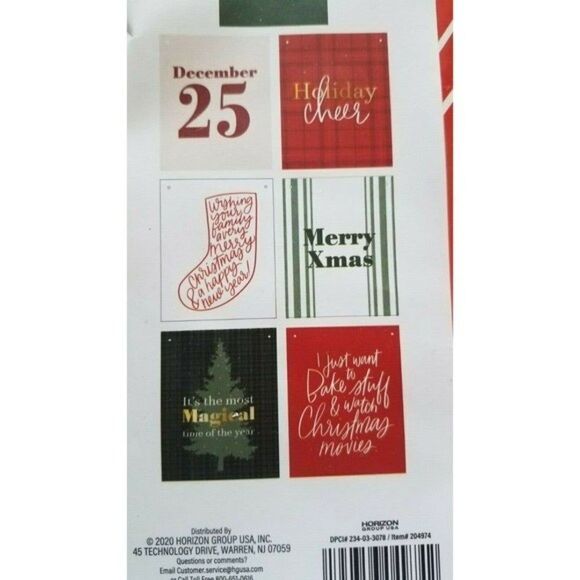 Christmas Hanging Wall Sign 7 Interchangeable "Sayings" Signs - Picture 4 of 10